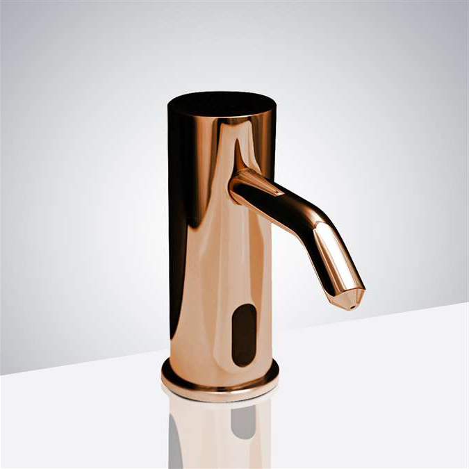 BathSelect Rose Gold Stainless Steel Commercial Automatic Soap Dispenser
